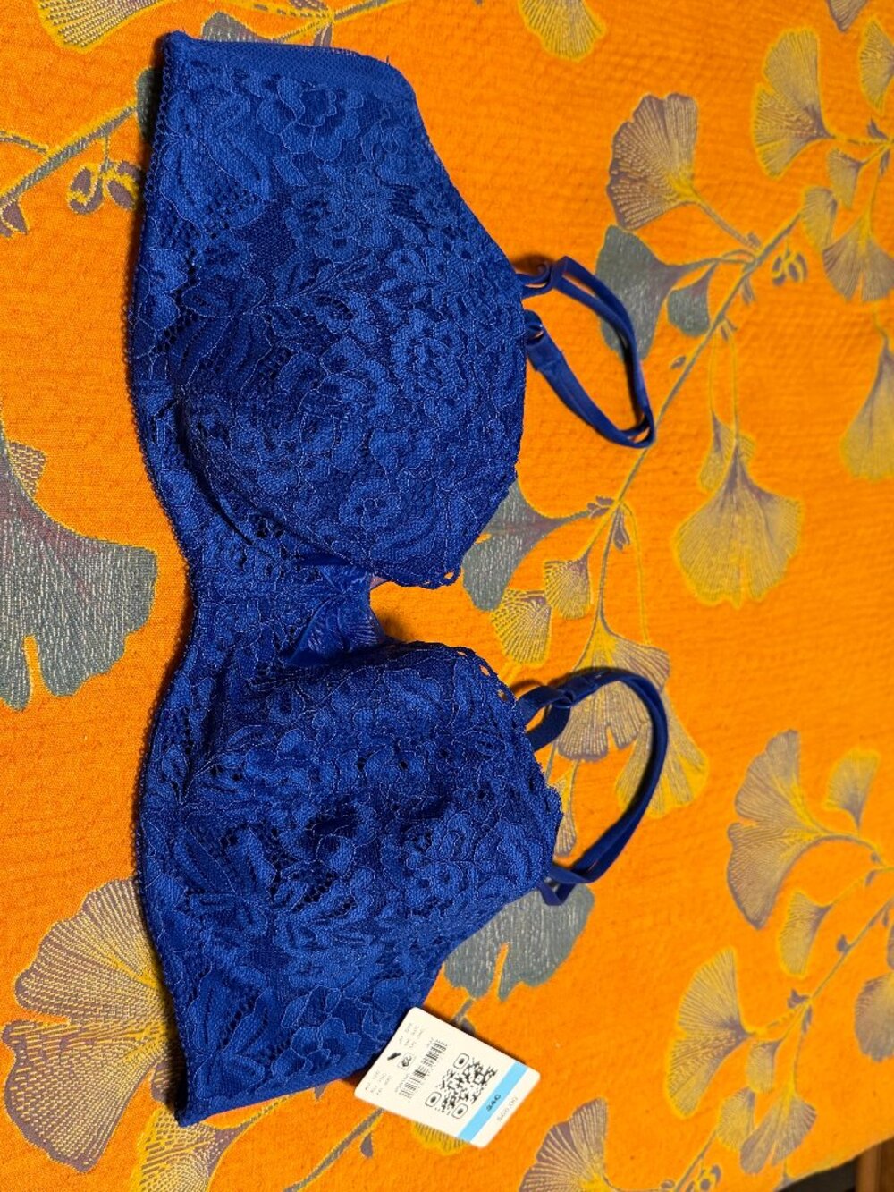 NWT Wacol B.Tempt'd Blue Balconette Lace Bra 38B